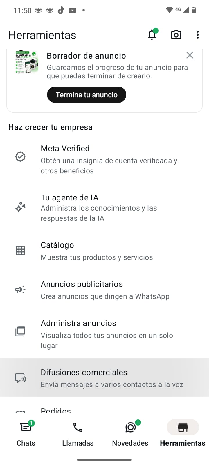 Ubicacion de Tu Agente de IA en WhatsApp Business